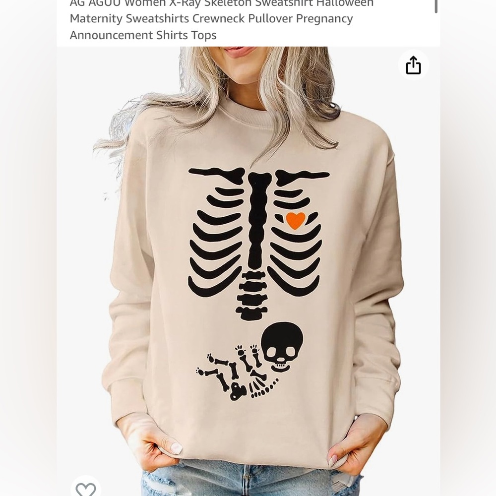 Halloween Maternity sweater size L